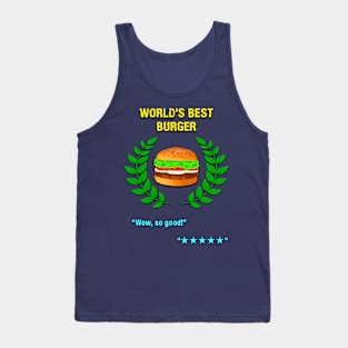 World's Best Burger Tank Top